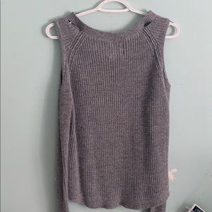 Gray off the shoulder sweater!